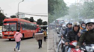 Bến xe vắng vẻ lạ thường, đường phố Thủ đô ùn ứ ngày 27 Tết